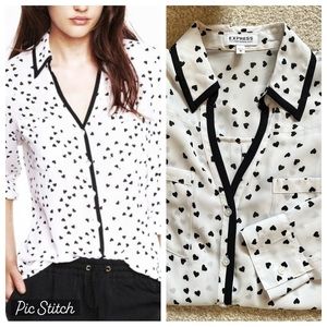 Express | Original Fit Portofino Shirt Hearts